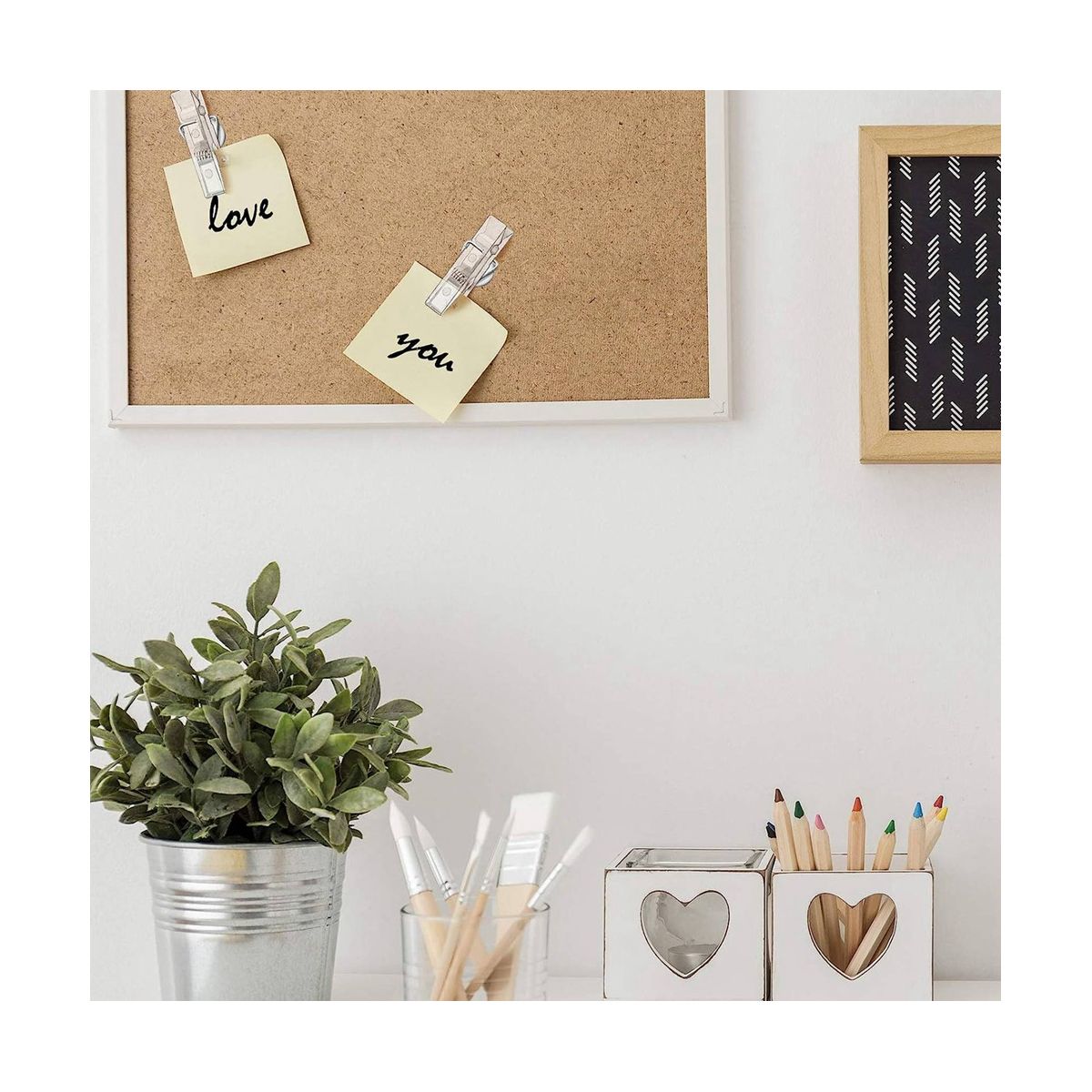 100 Pcs Mini Clear Photo Clips Mini Clothespins Clip