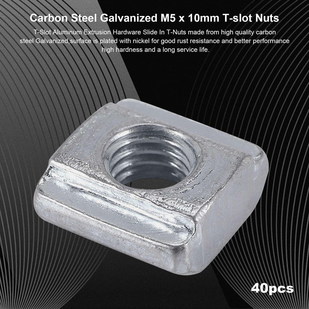 2020 Series Aluminum Connector Set 20pcs Corner Bracket40pcs x 10mm T-slot Nuts 40pcs M5x10mm Hex Socket Cap Screw Bolt for 6mm Slot Aluminum Accessories