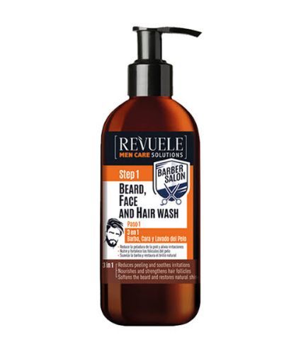 MEN CARE SOLUTIONS 3 In 1 - Beard, Face And Hair Wash 300ml