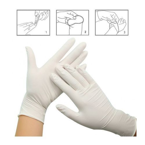 100 Pieces Powdered Protective Disposable Hand Glove