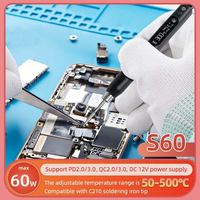 SEQURE DC Soldering Iron-EU S60 I European Standard-With 1