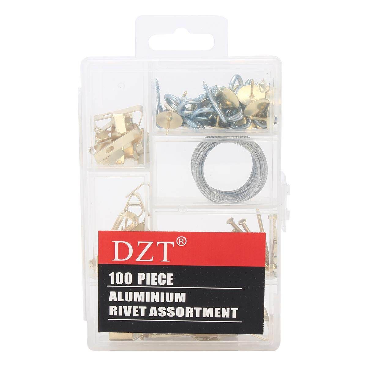100PC Hardware Accessories 50LB Hook 3PCS+30LB Hook 6PCS+10LB Hook 8PCS+ Picture Frame Hook 4pcs+2