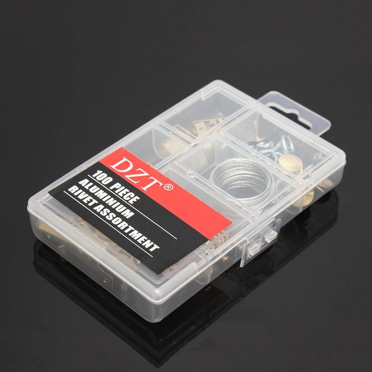 100PC Hardware Accessories 50LB Hook 3PCS+30LB Hook 6PCS+10LB Hook 8PCS+ Picture Frame Hook 4pcs+2" Nail 3PCS +1" Nail 31PCS +0.5" 12PCS + Plywood 1pcs+ Gold-plated Wall Nail 12pcs + Square Sheep Eye 20pcs