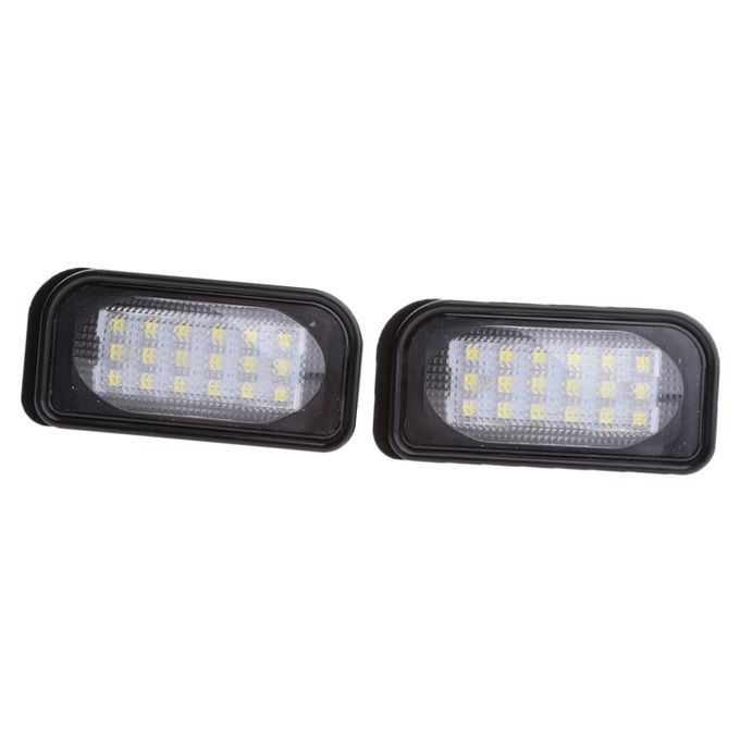 2x White 18LED License Number Plate Lights For Mercedes Benz W203 4D