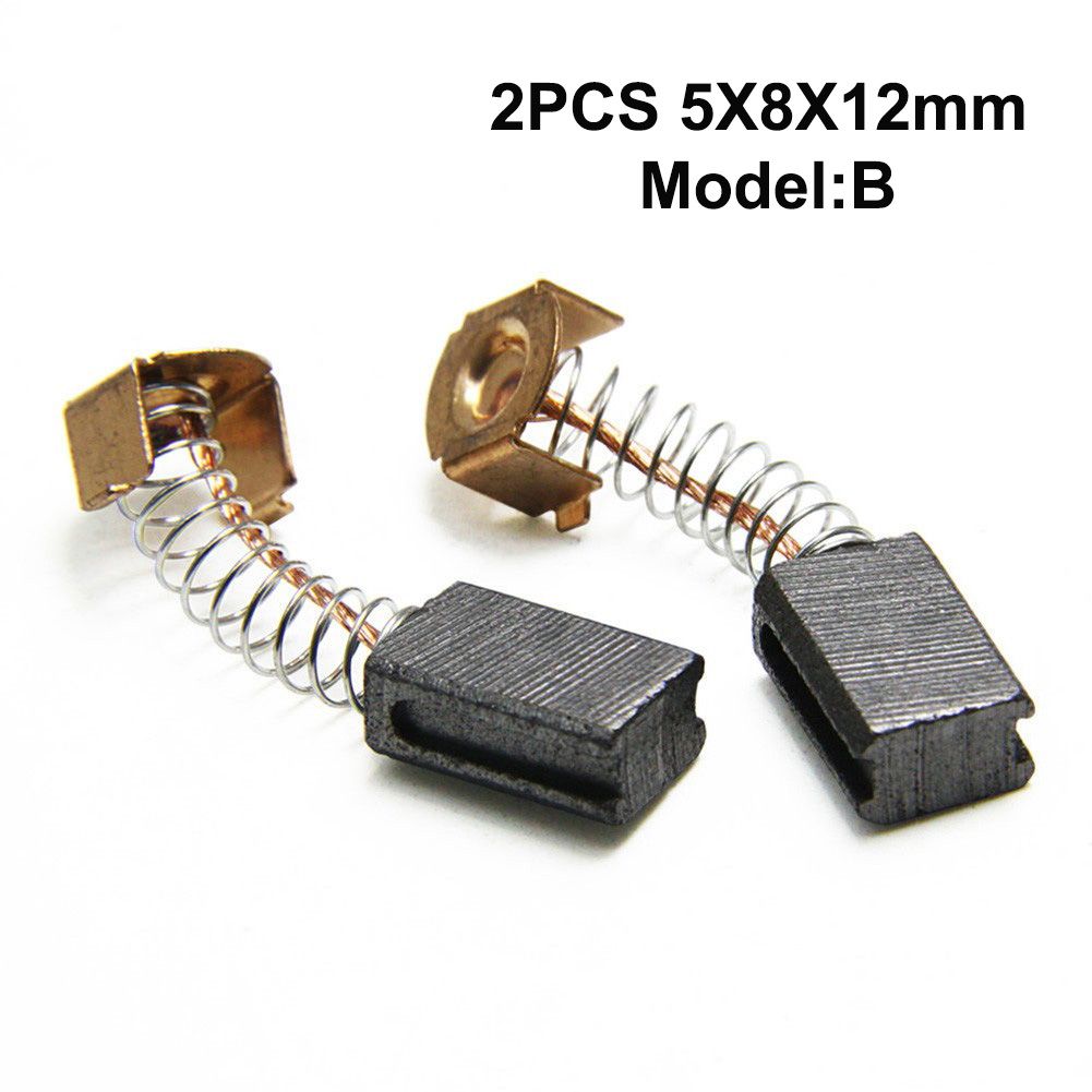 Carbon Brushes Angle Grinder Motor Accessories Parts Generic Electric Replacement Tools Carbon Brush Power Tools Coal Brushes 2PCS 5X8X12mm B