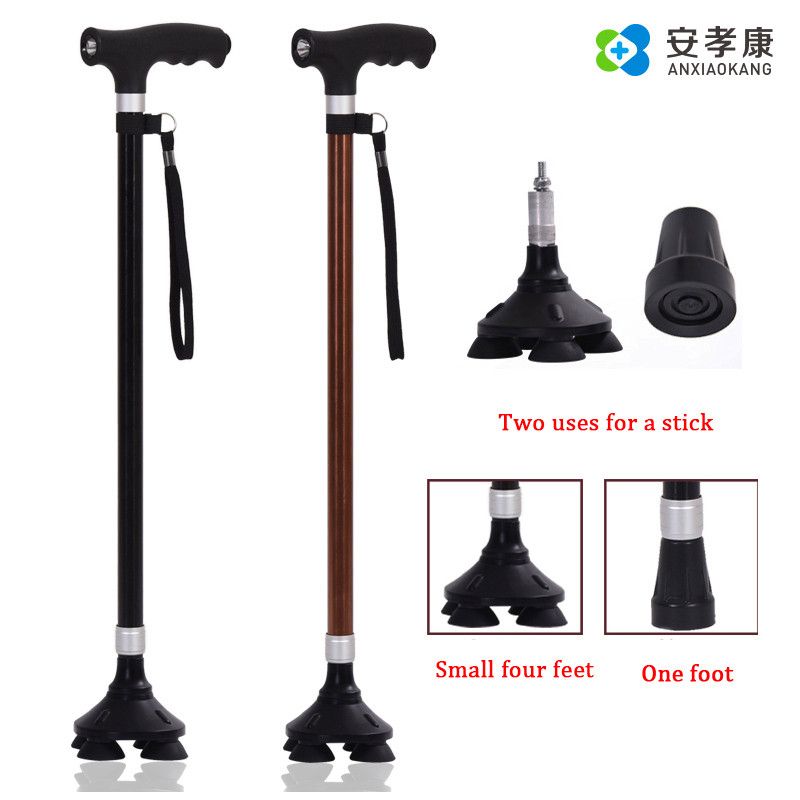New Old Man Walking Stick Telescopic Canes T Handle Baston