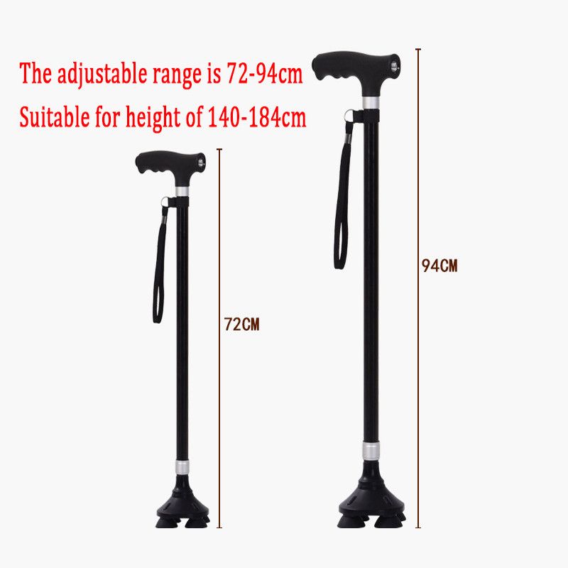 New Old Man Walking Stick Telescopic Canes T Handle Baston