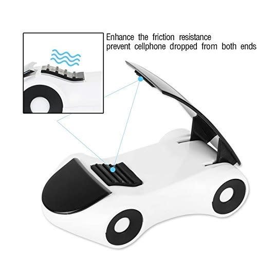 Sports Car Shape 360 Rotation Mobile Phone Holder For Car Dashboard And Desktop - White
