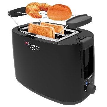 Two Slice Auto Pop-up Toaster Pop-212 - Black