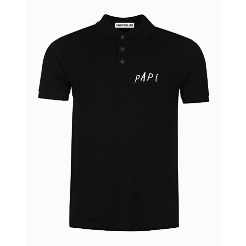 Papi Polo T-shirt - Black