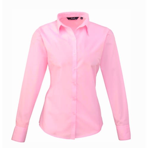 Ladies Formal Dress Shirt  - Light Pink