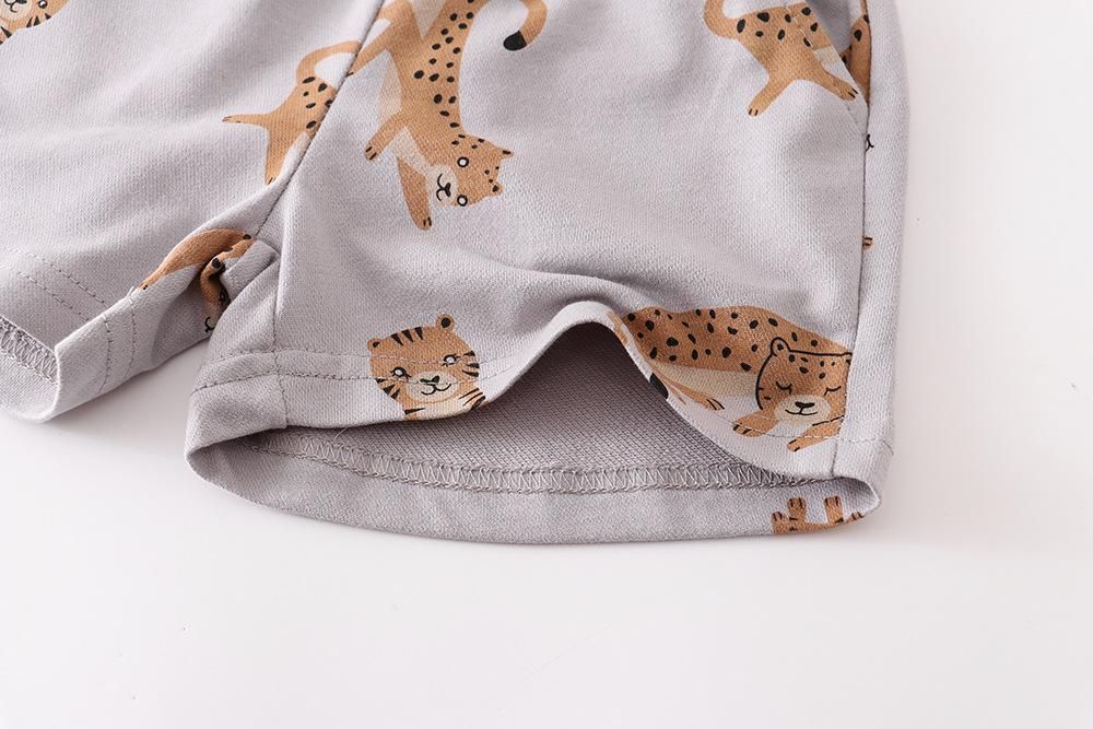 Summer Children's new cotton striped shorts boys and girls casual pants children's cotton