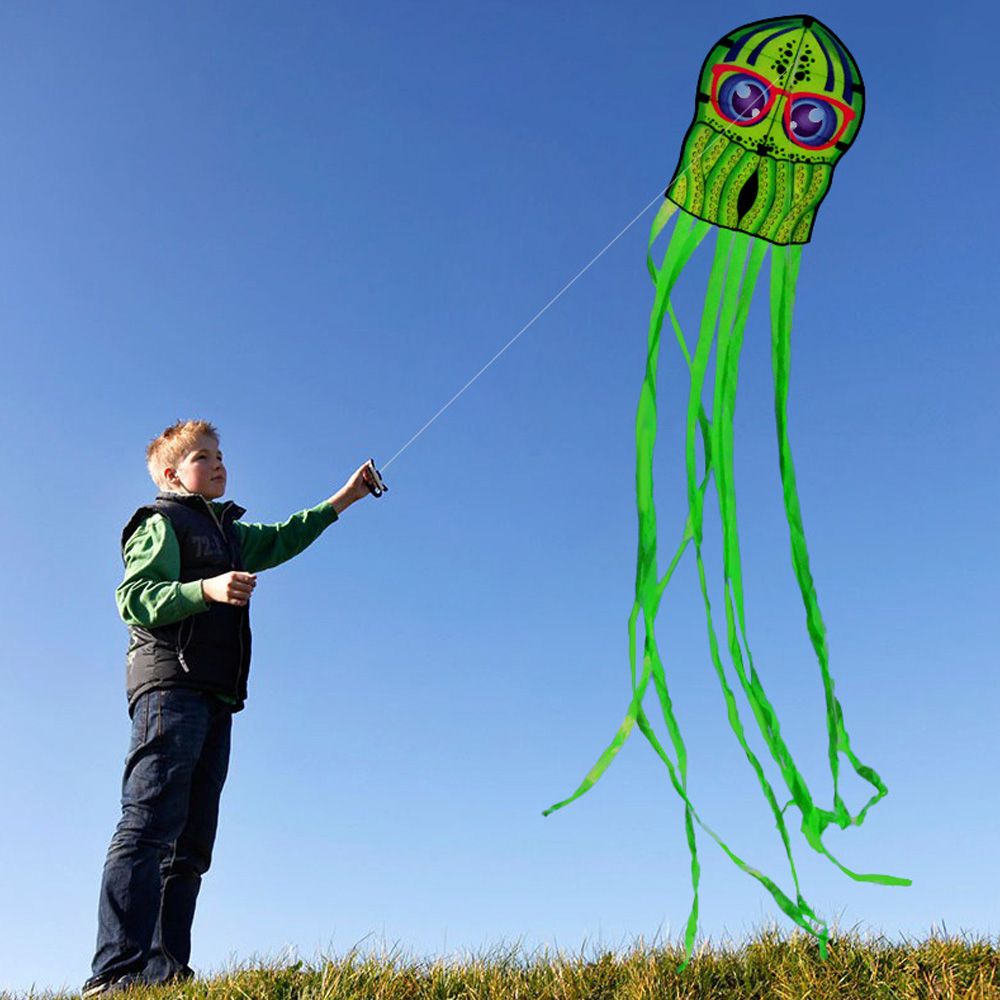 Kids Octopus Kites Toy Cartoon Animal Kites With Long Tail