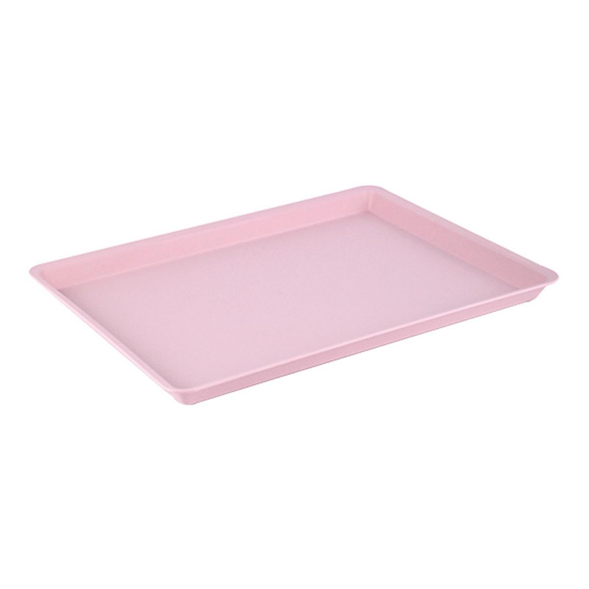 Reusable Plastic Tray Capacity Non-slip Food Tray Bpa for Fruit Pink