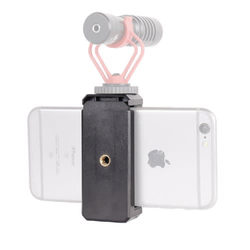 Mobile Phone Tripod Clip With Hot-Shoe Mount