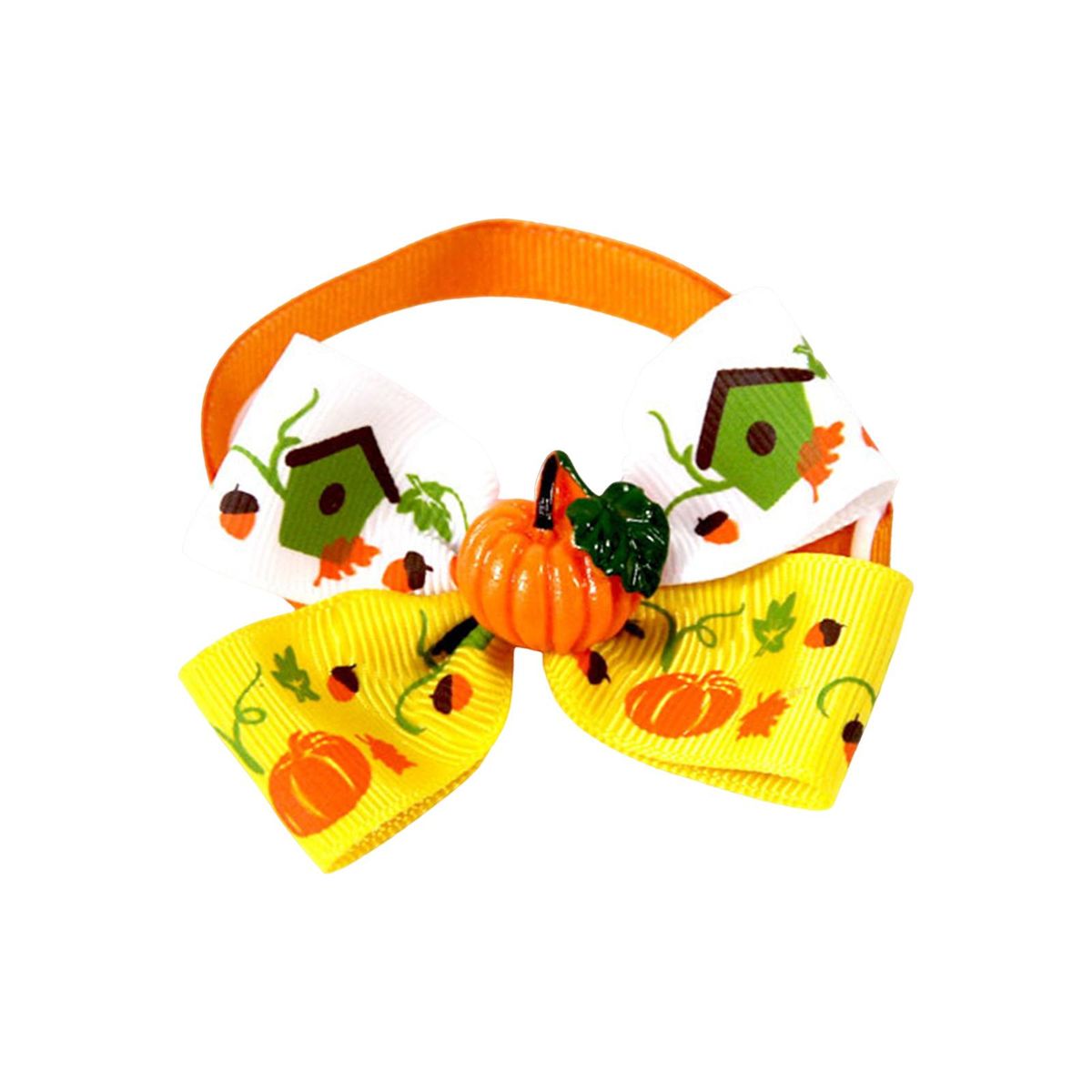 Cat Collar Necklace Fall Halloween Pet Bow Tie For Style D