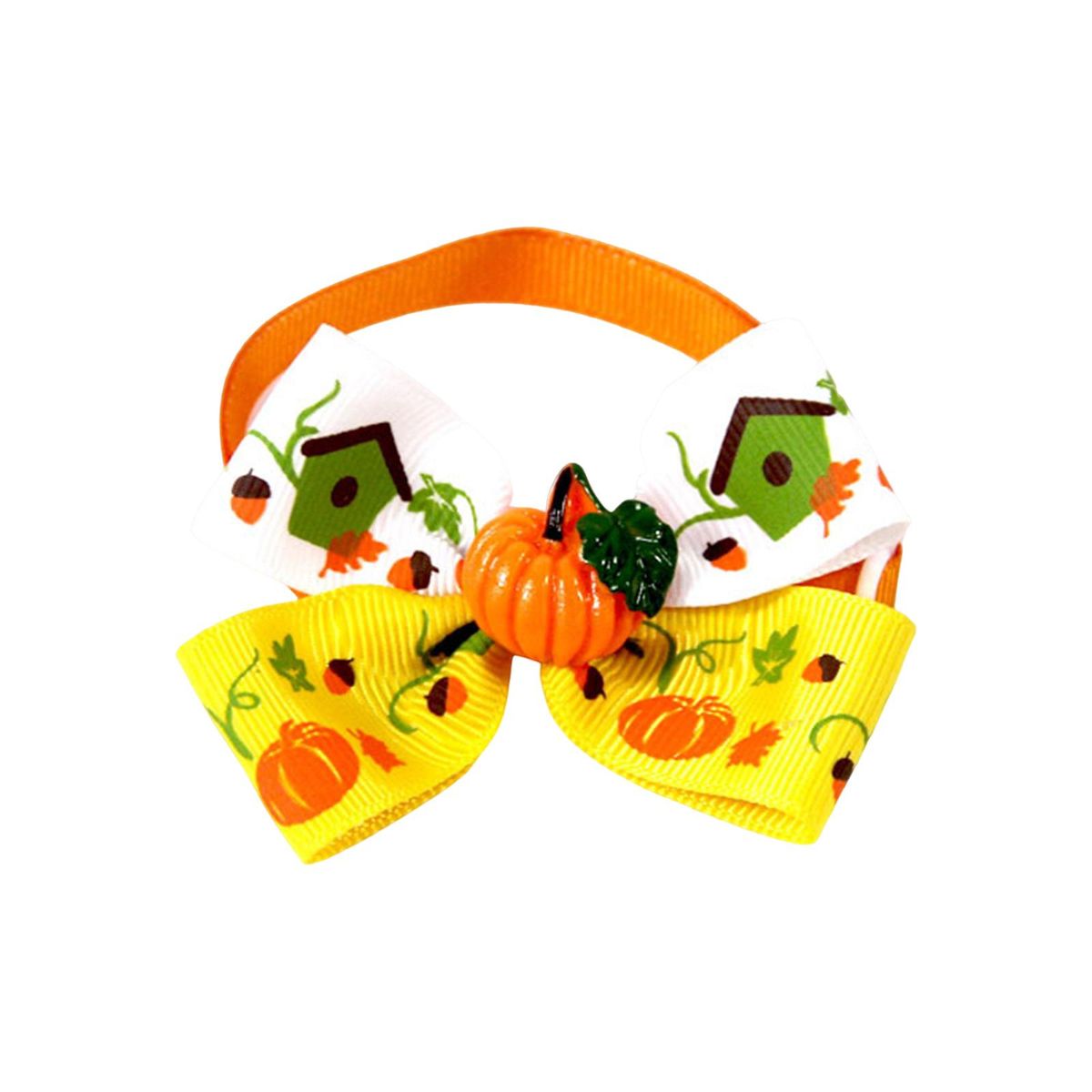 Cat Collar Necklace Fall Halloween Pet Bow Tie For Style D