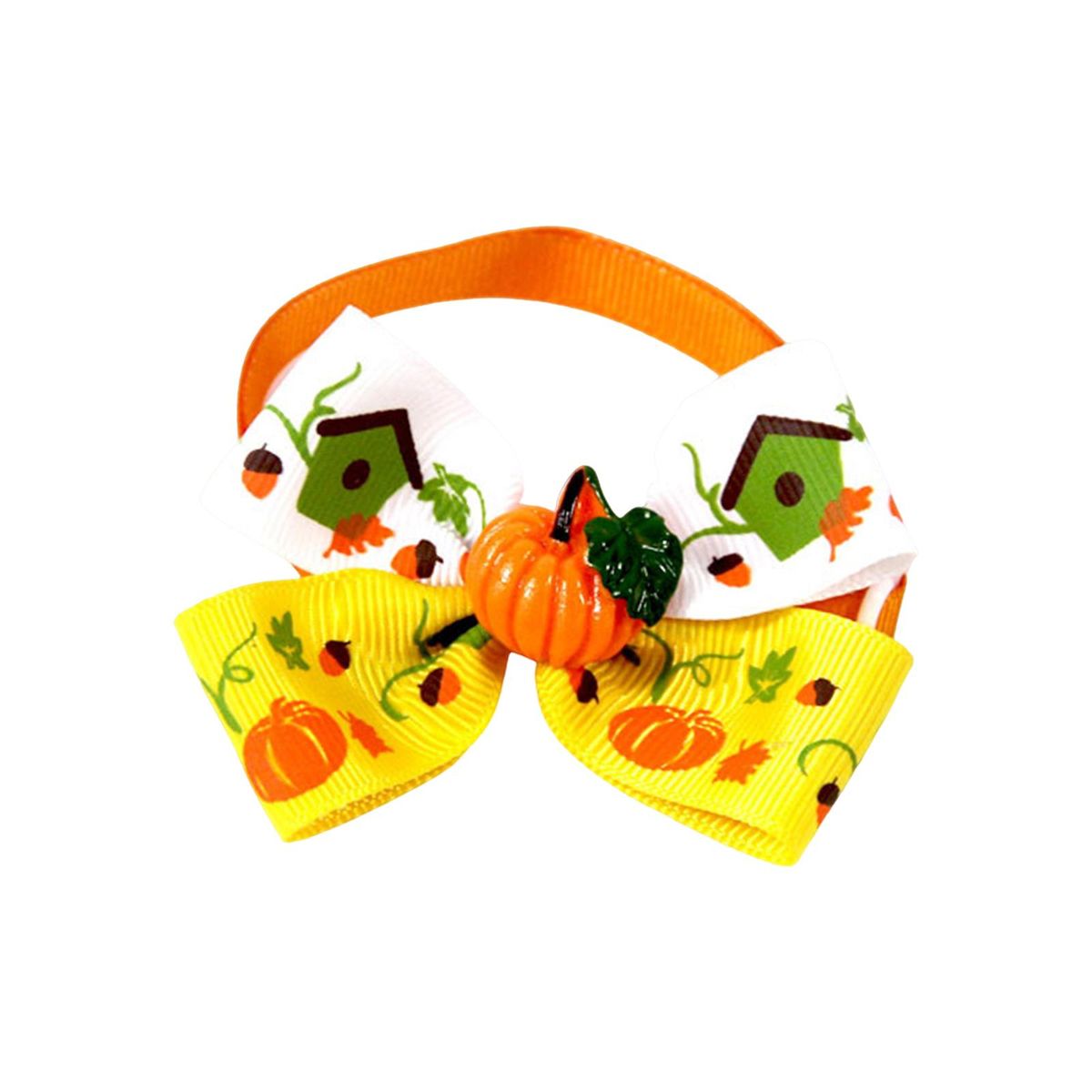 Cat Collar Necklace Fall Halloween Pet Bow Tie For Style D