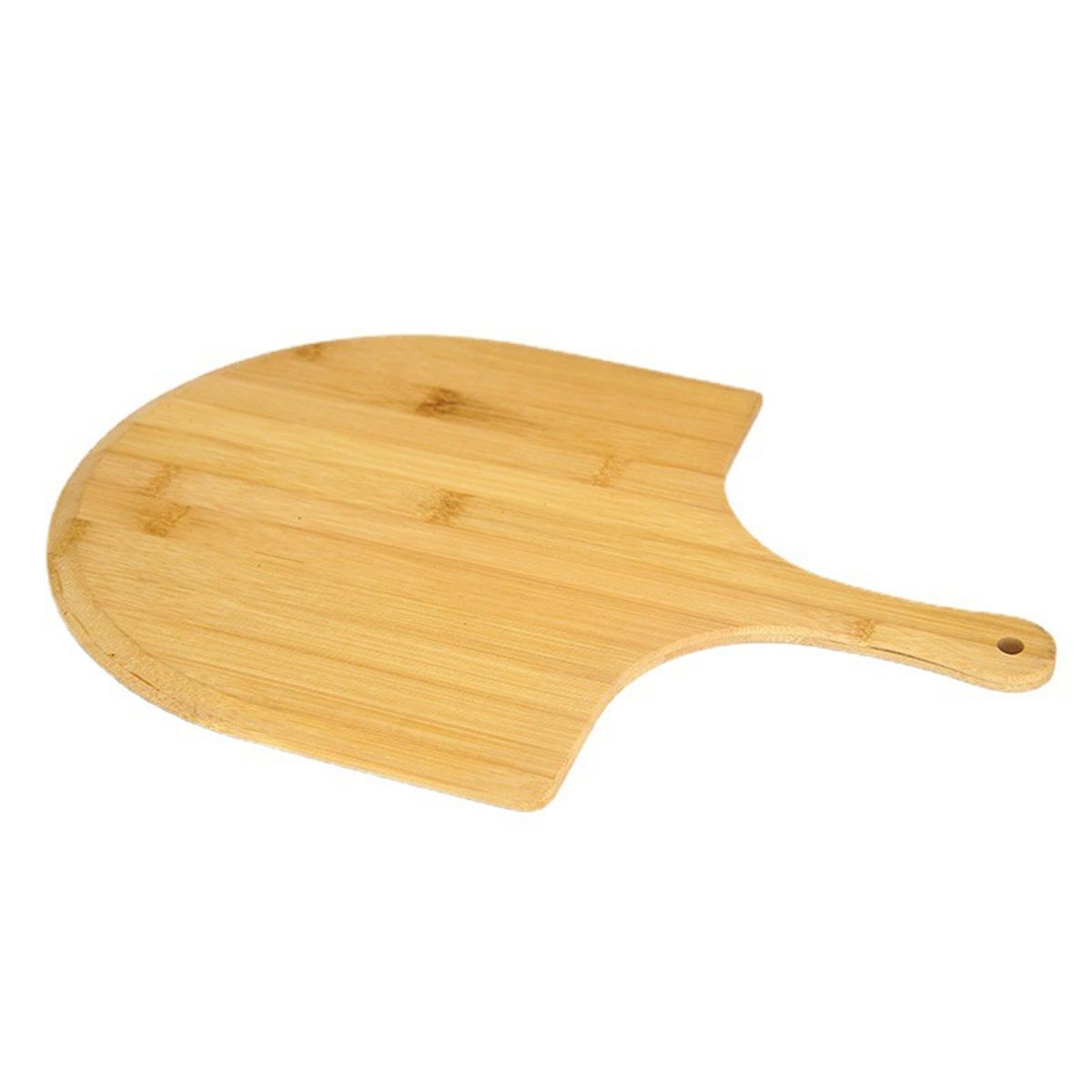 Pizza Peel with Hanging Hole Bamboo Pizza Peel Long Handle for Kitchen Wooden Color
