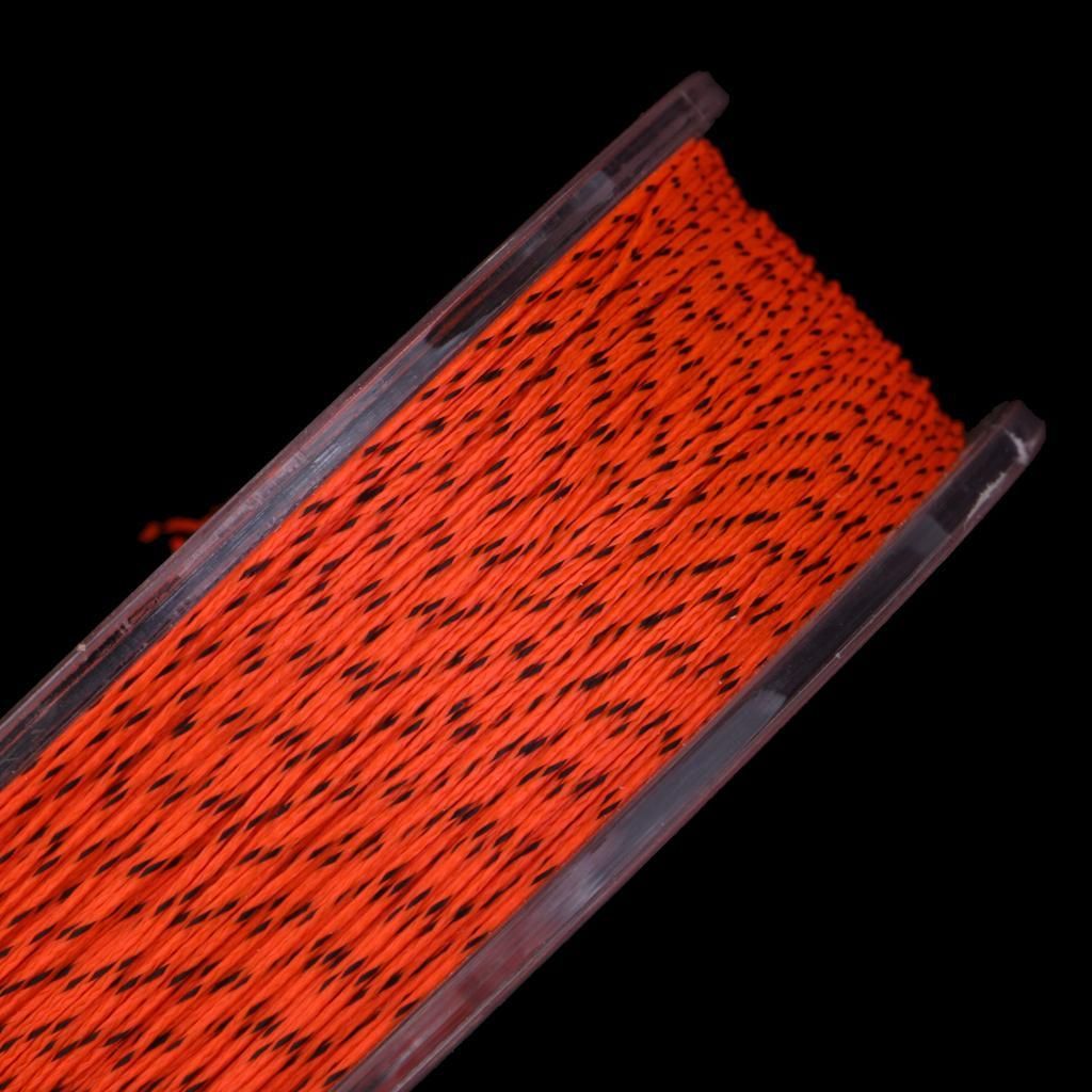 Backing Line 20LB  /109yds Low Stretch Braided Fly Black Orange