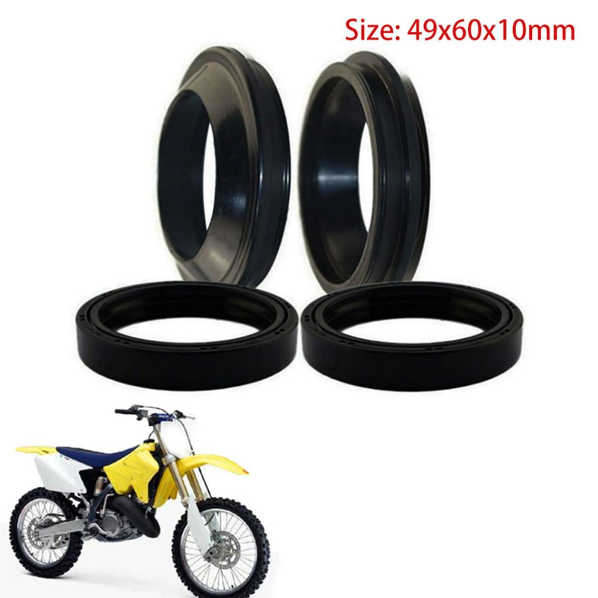 Front Fork Shock Oil Seal And Dust Seal Set For Suzuki Rm-Z450 Dr