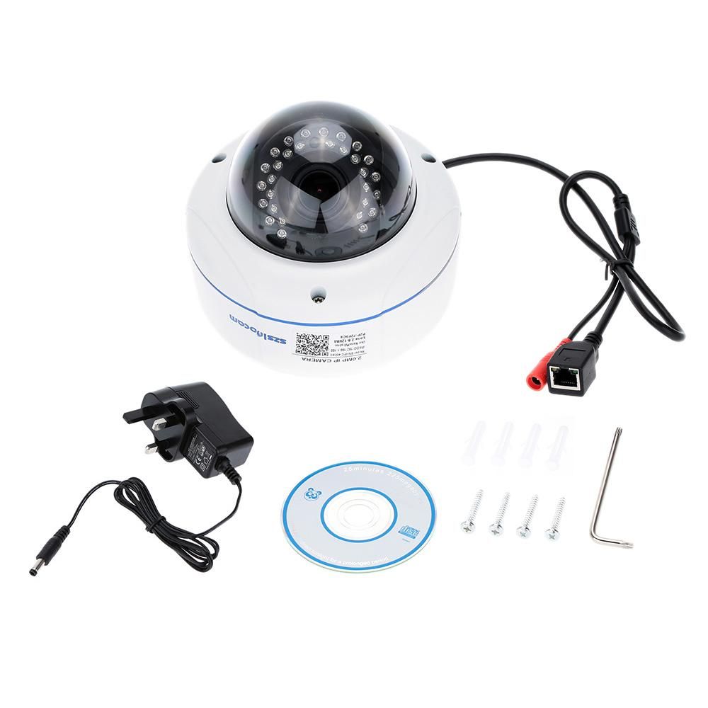 szsinocam H.264 HD 1080P 2.8-12mm 4X Digital Zoom IP Camera with 30pcs IR LEDs CCTV Security