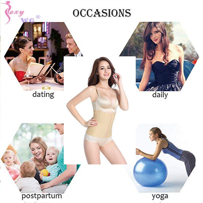 Seamless Postpartum Belly Band Wrap Underwear, C Section Recovery Belt Binder Slimming Shapewear For Women With Hook(#Black)
