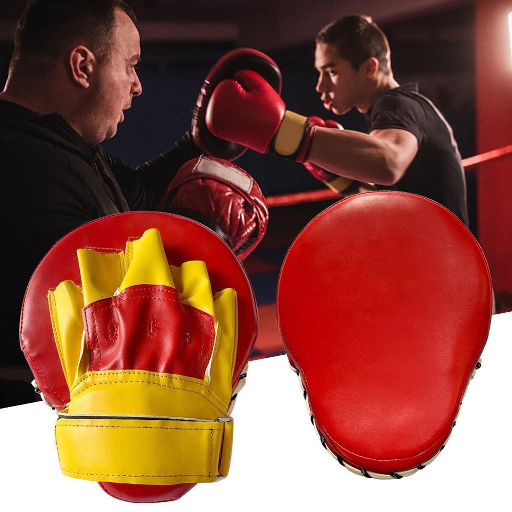 1 Pair Curved Boxing Punching Mitts Target Pads For