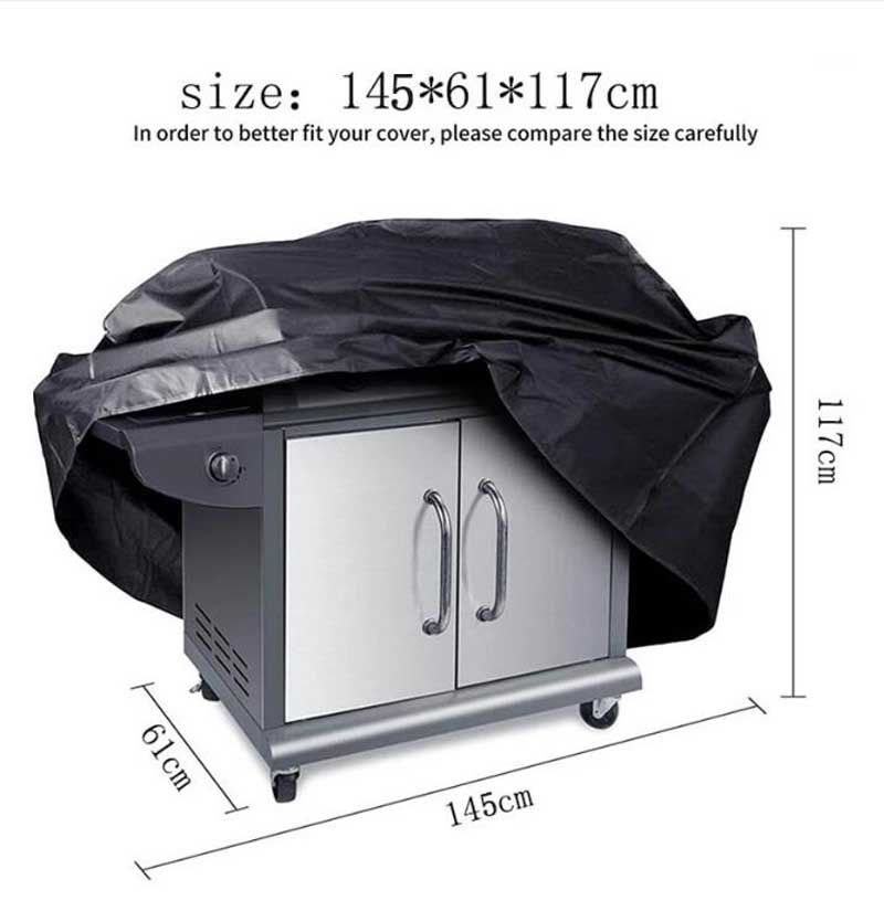 420D BBQ Cover Outdoor Dust Waterproof Weber Heavy Duty Grill Cover Rain Protective Outdoor Barbecue Cover Round Dropshipping