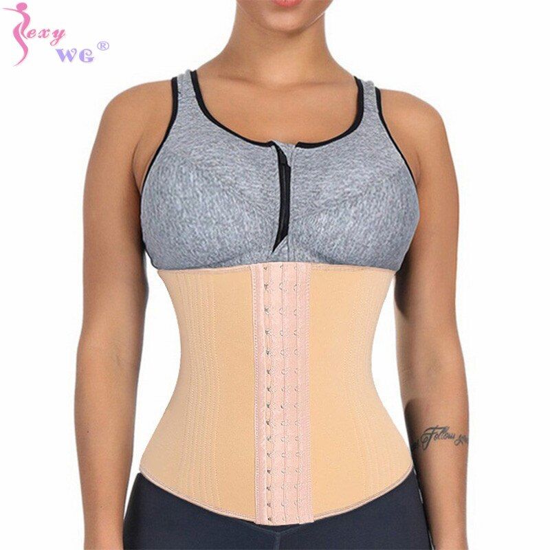 16 Bones Shapewear Waist Nipper Firm Control Perfectly Curvy Firm Control Strapless Waist Cincher Tummy Waist Seamless(#Black)