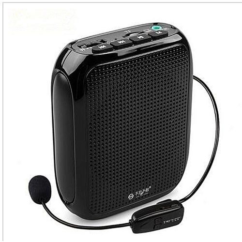 T600 2.4G Wireless Headset Microphone And PA Voice Amplifier Loud Soun Speaker Completely Hands Free For Special Teaching Speech Loudspeaker(Black) HT-S