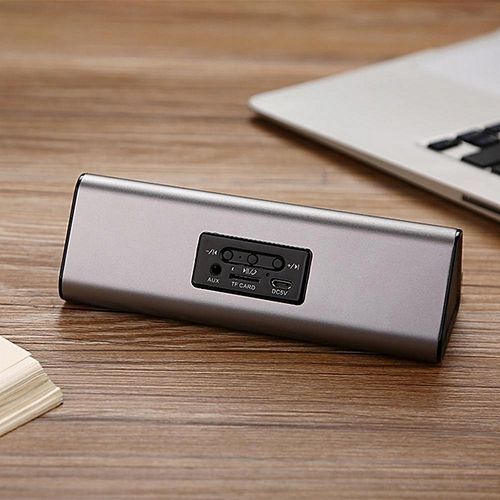Support 2 Speakers Portable Wireless Bluetooth Stereo Speaker(Black) HT-S