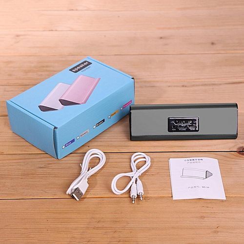 Support 2 Speakers Portable Wireless Bluetooth Stereo Speaker(Black) HT-S