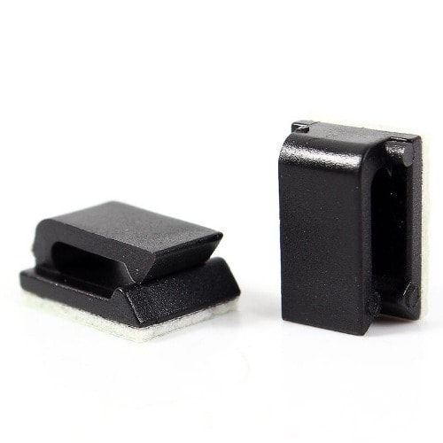 Adhesive Cable Wire Organizer Clips - 10pcs