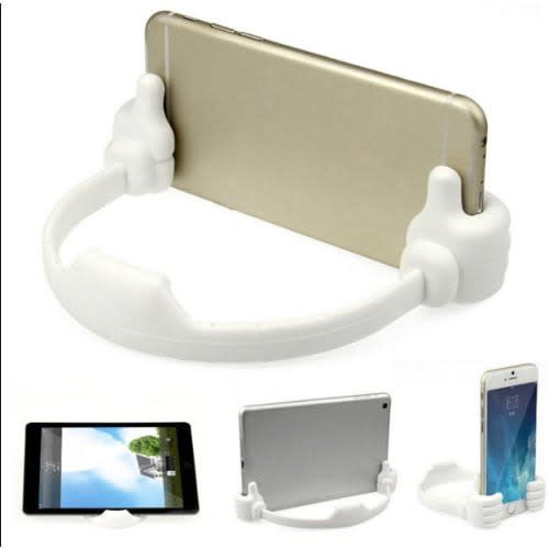 Thumb Up Mobile Phone Stand Holder - White