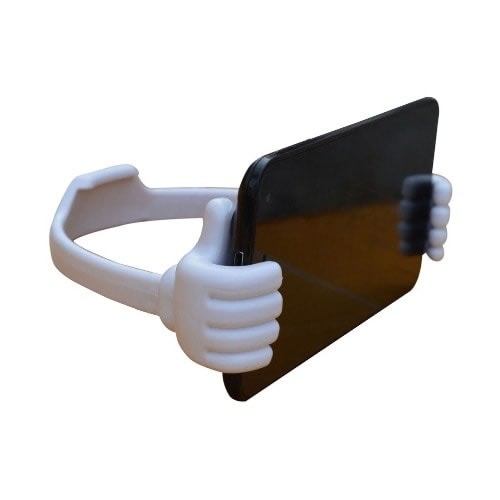 Thumb Up Mobile Phone Stand Holder - White