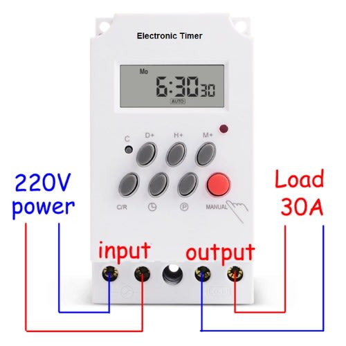 Kg316t-ii Digital Lcd Weekly Programmable Timer Electric Relay Time Switch