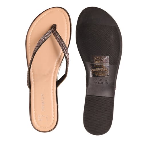 Simple Open Toe Slippers - Black