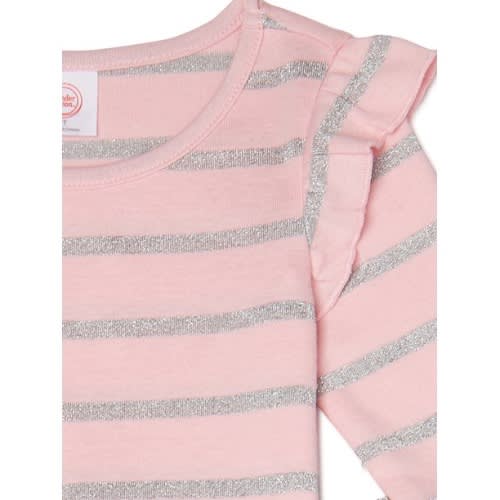 Girls Long Sleeve Top & Pleated Wide Leg Pants
