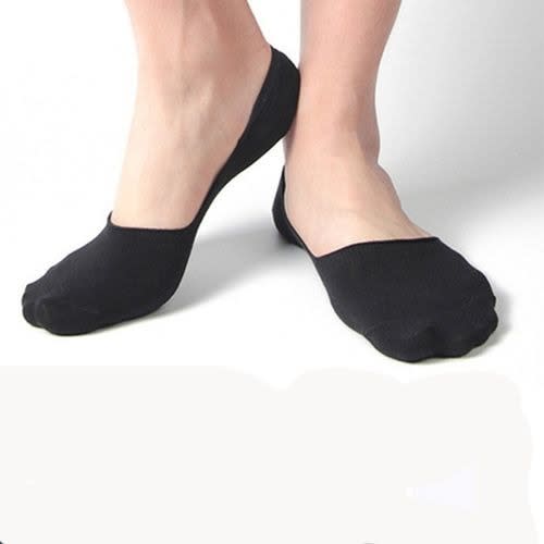 Invisible Socks For Men - 5 Pairs Black/grey