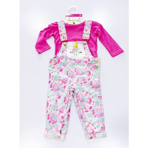 Girls Tee And Overall Set