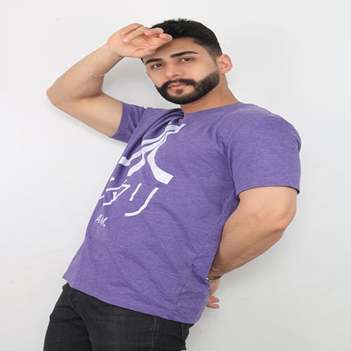 Men's Short Sleeve T-shirt - Purple