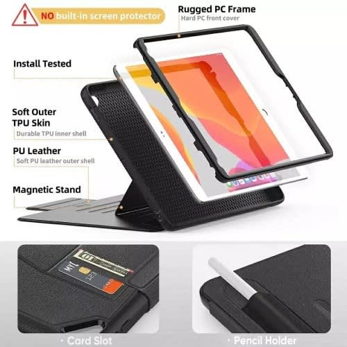 Rugged Leather Shockproof Magnetic Case For iPad Air4 - Pro11