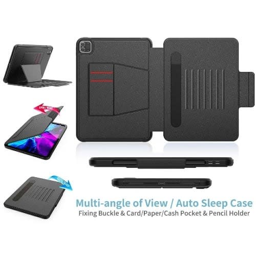 Rugged Leather Shockproof Magnetic Case For iPad Air4 - Pro11