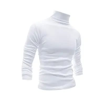 Light Weight Long Sleeve Men's Turtle Neck T-shirt