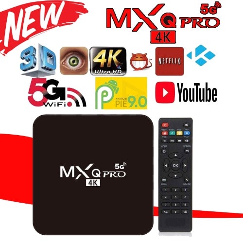 Smart Android 10.1 Tv Box Mxq Pro 5g 4k 8gb Ram,128gb Rom, Netflix, Youtube And Browse On Any Tv