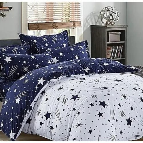 Complete Bedding Set - Reversible Duvet, 1 Bedsheet And 4 Pillowcases