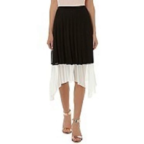 Colour Block Hankey Hem Midi