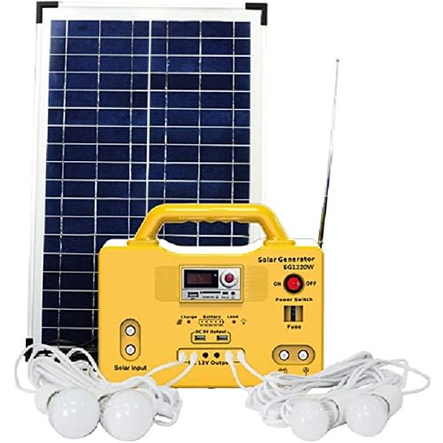Solar Generator With Six Bulbs
