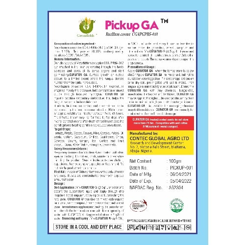 Pickup Ga - Organic Biological Fertilizer - 250g